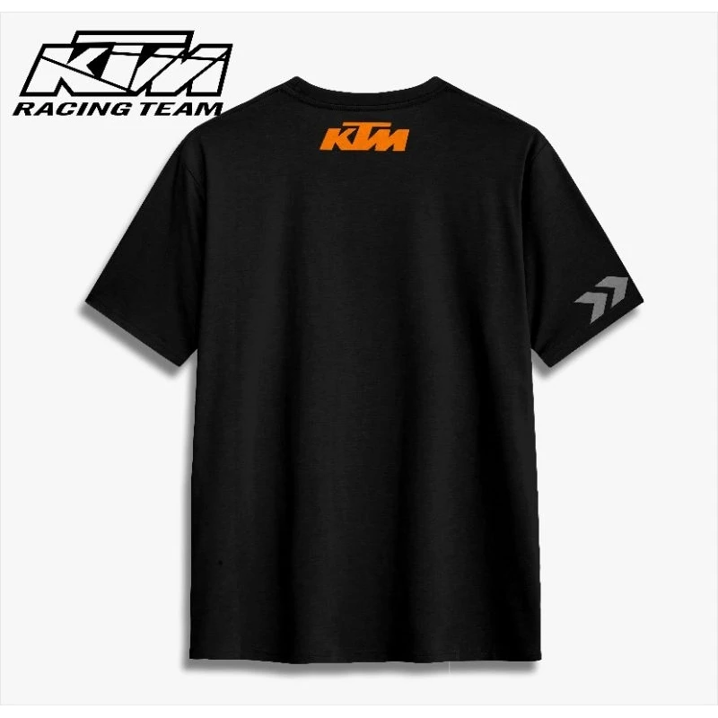 Фото Мужская футболка KTM для мотокросса из 100% хлопка, коллекция 2026 года, летняя повседневная уличная одежда №2