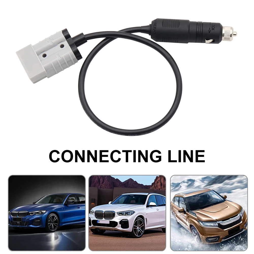 

Wire Cigarette Lighter Plug with Extension Cable Cigarette Lighter Plug Cable Adapter Compatible with Anderson PowerPole Port