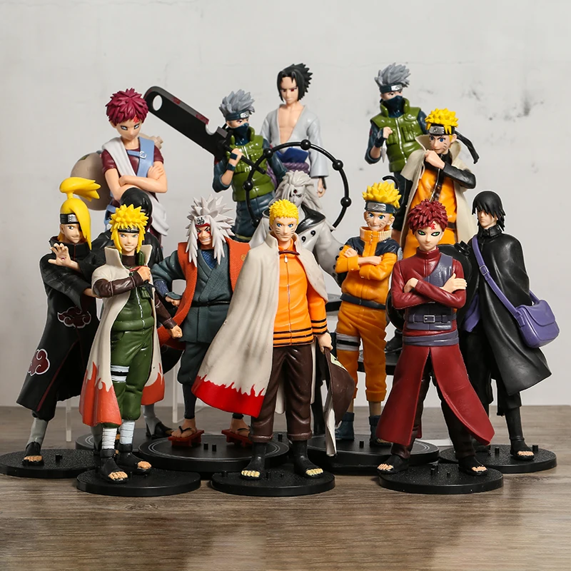 

6pcs/set NARUTO Uzumaki Naruto Hatake Kakashi Jiraiya Uchiha Itachi Sasuke Madara Deidara Collectible Figure Model Toys