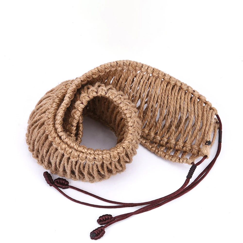 

DIY Jute Rope Decorate Protective Case For 12 13 Inch Ethereal Tongue Drum Accessories Wrapped With Cotton Rope Decoration