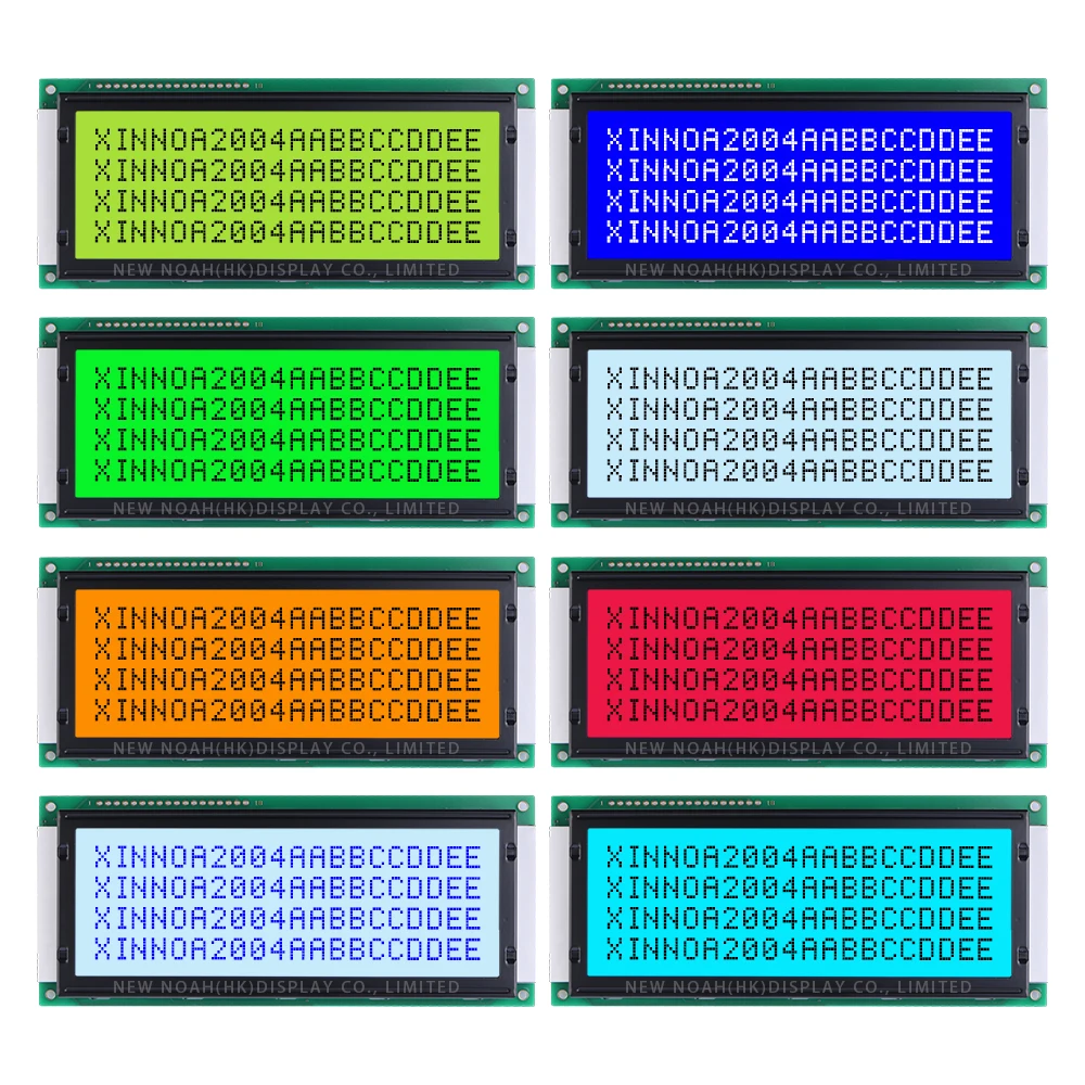 Зеленый свет черные буквы 2004C-1 большой символьный ЖК-модуль экран дисплея 4*20 18