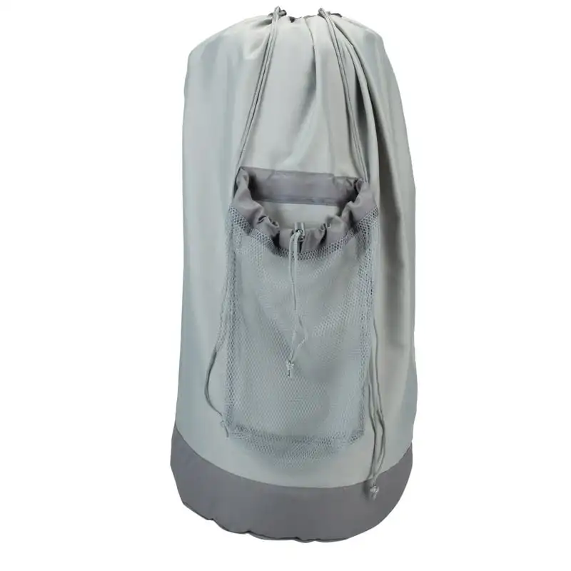 

Laundry Bag with Mesh Pocket in Grey, 13.3 Mesh laundry bags for washing machine Cobertora para lavadora Bra washing bag Laundry