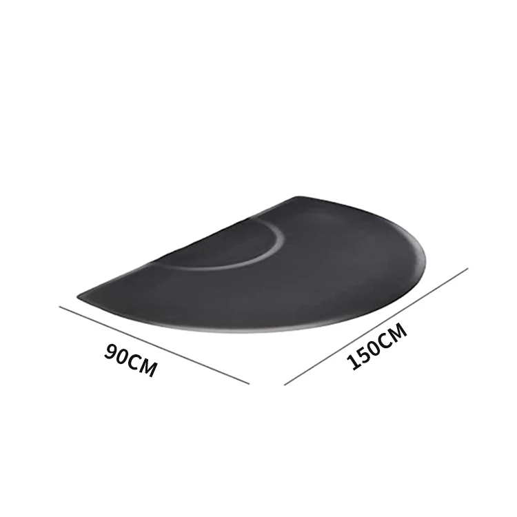 

Semi-Circle Beauty Salon Anti Fatigue Mat Soft Flooring Mat Cushion Cover