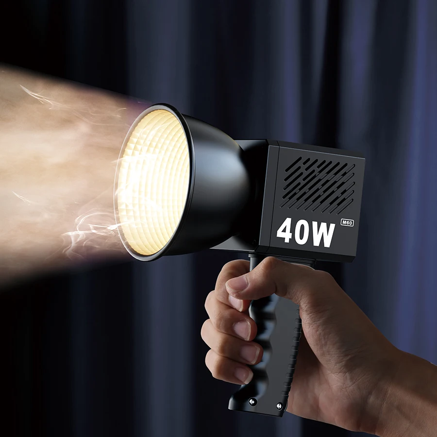 Shiyan M60 40 Вт двухцветный светодиодный светильник для видеосъемки 2500K-6500K CRI95 +