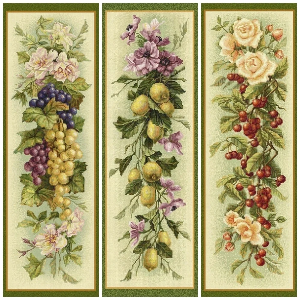 

Huacan Diamond Mosaic Fruit 5D Diamond Painting Embroidery Complete Kit Landscape Beaded Pictures Handmade Gift Wall Decor