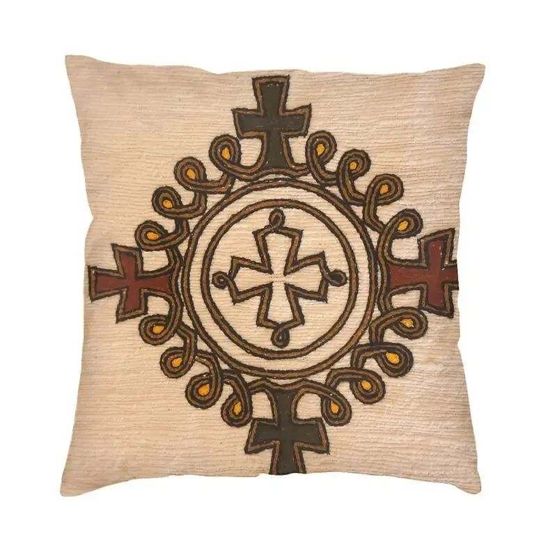 

Наволочки в скандинавском стиле с эфиопскими перекрестными узорами 40x40, мягкая подушка, квадратная наволочка для дивана, декоративные подушки