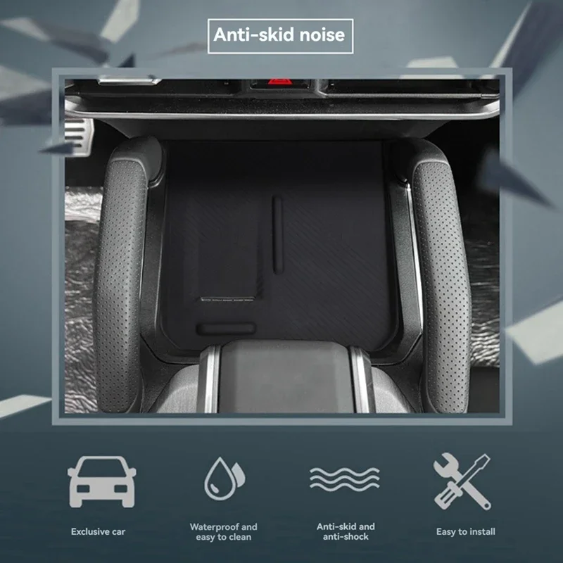 Центральная консоль автомобиля силиконовая защитная накладка с беспроводной