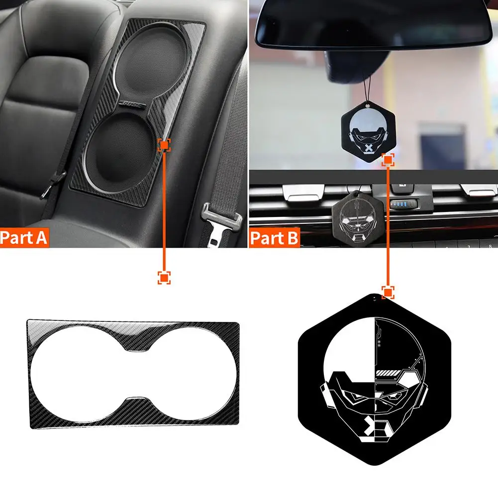 

Waterproof Carbon Fiber Rear Horn Cover Trim Car Styling Decoration Sticker Compatible For Gtr R35 Universal Left Right Driving