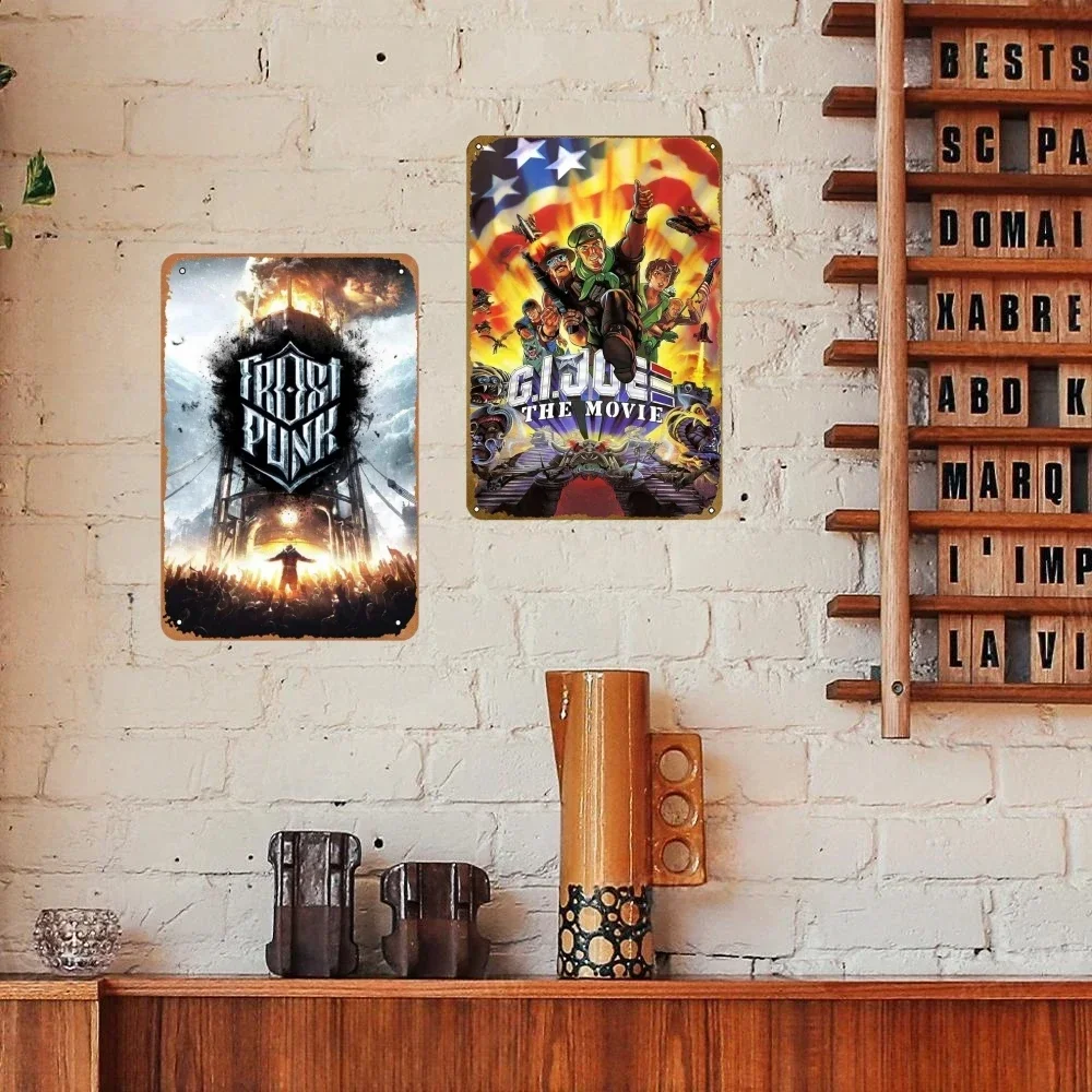 Винтажная Металлическая Жестяная Вывеска Из Фильма Классический Киностиль