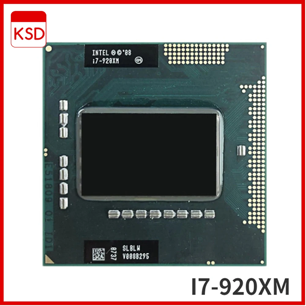 

Intel Core i7-920XM i7 920XM 2.0 GHz Quad-Core Eight-Thread CPU Processor 8M 55W Socket G1 / rPGA988A