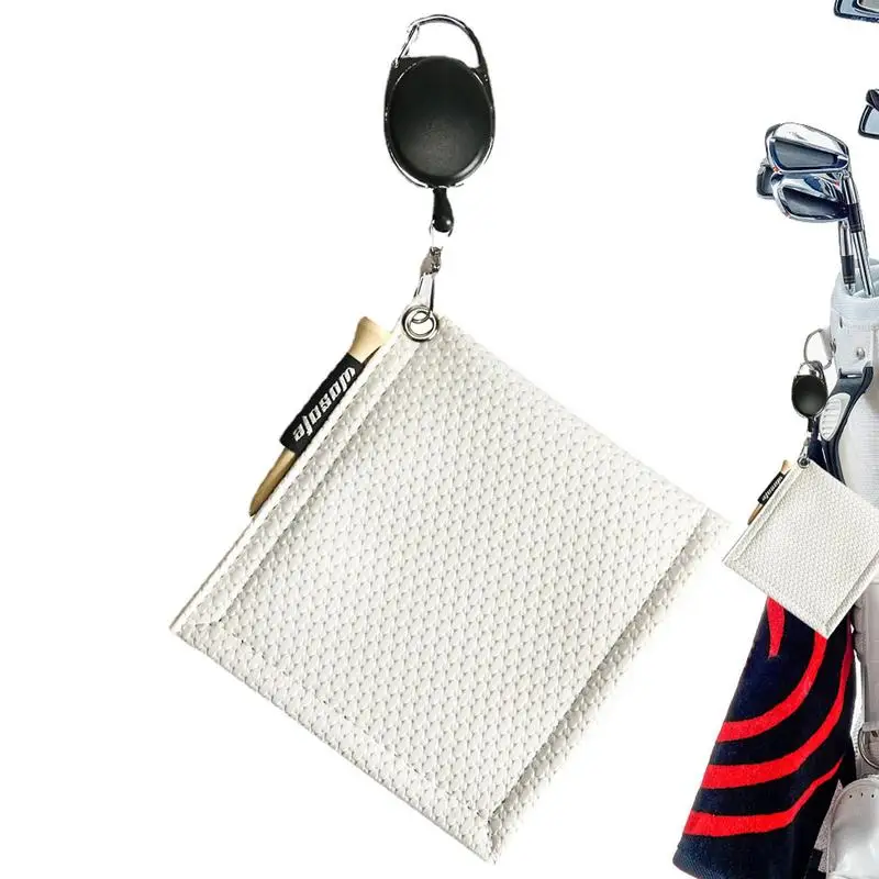 

Тряпочка для очистки клюшек для гольфа, выдвижные полотенца, водостойкие аксессуары для очистки клюшек и мячей