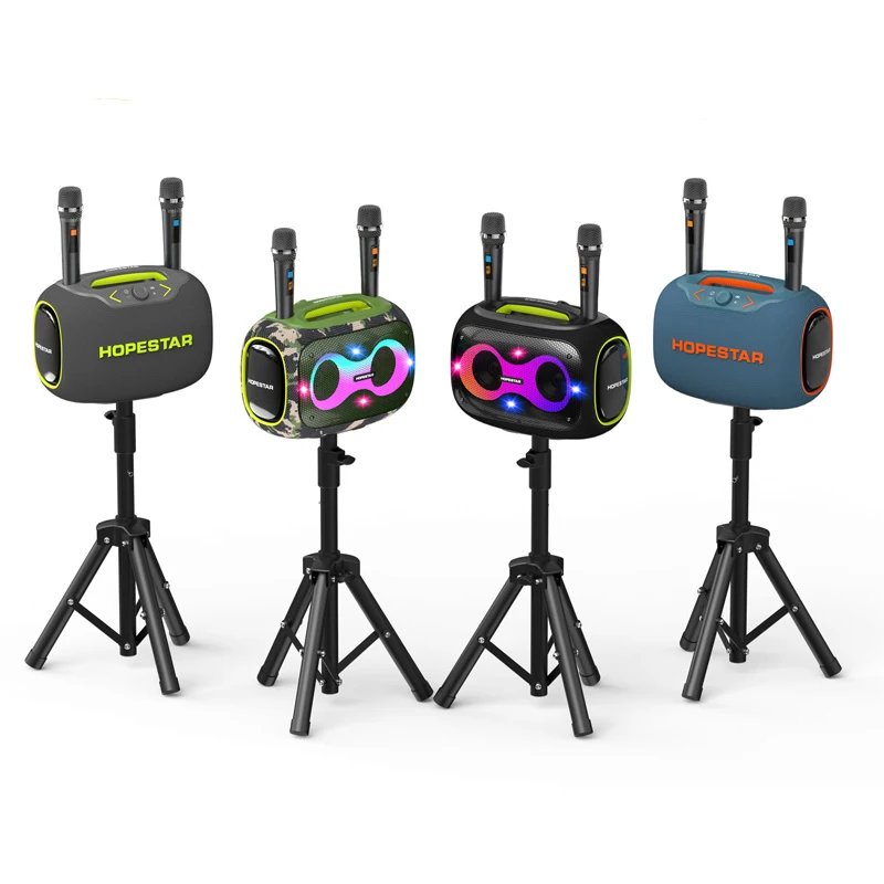 Фото HOPESTAR 120W Partybox: Водонепроницаемая беспроводная колонка для улицы, домашнего кинотеатра, USB, TF, домашних вечеринок, караоке, с басовыми эффектами №1