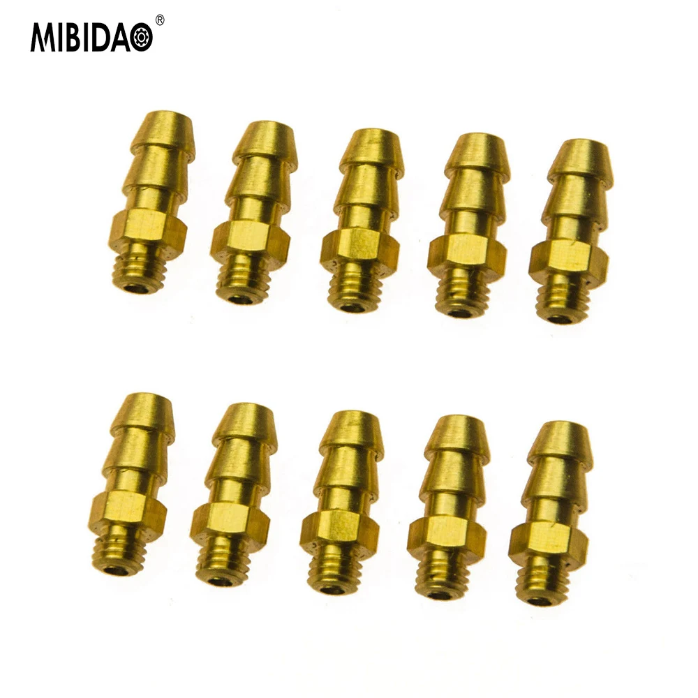 MIBIDAO 5 шт. M4 M5 M6 резьбовой кран для водяного охлаждения латунные ниппели воды