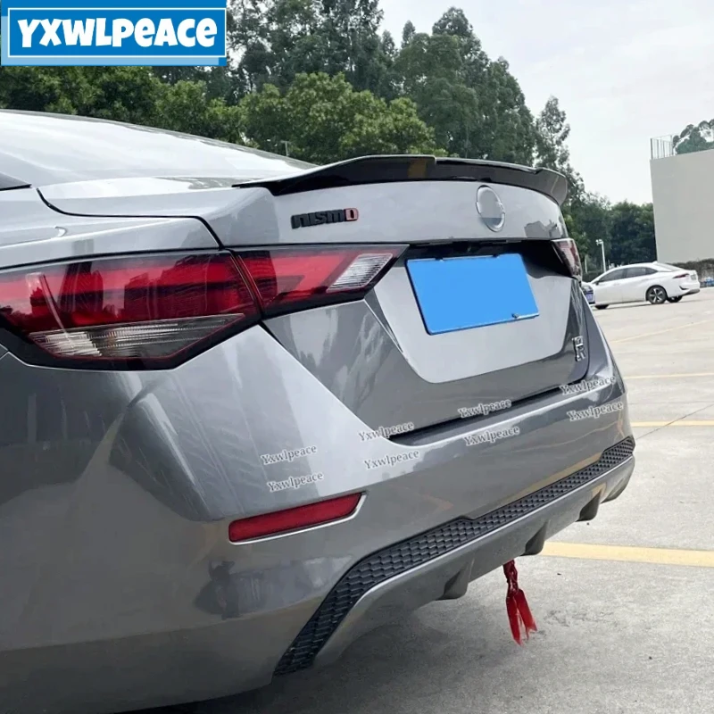 Для Nissan Sentra Sylphy 2020 2021 2022 2023 спойлер из АБС-материала цвет праймера задний для