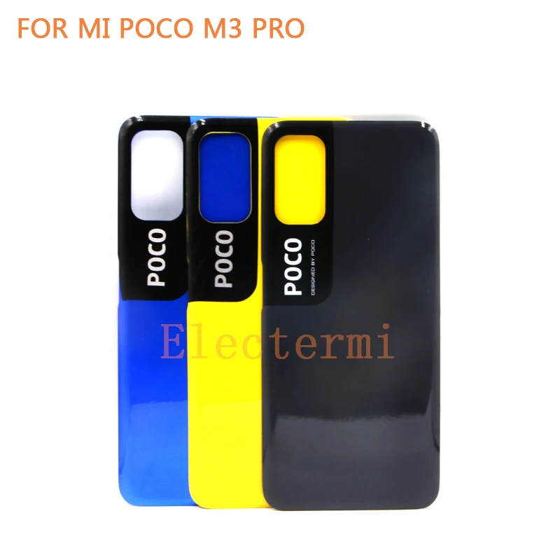 

Запасная задняя крышка аккумулятора для Xiaomi Poco M3 Pro 5G X4 PRO, задняя крышка, задняя крышка, корпус аккумулятора, реальная дверь, 10 шт.