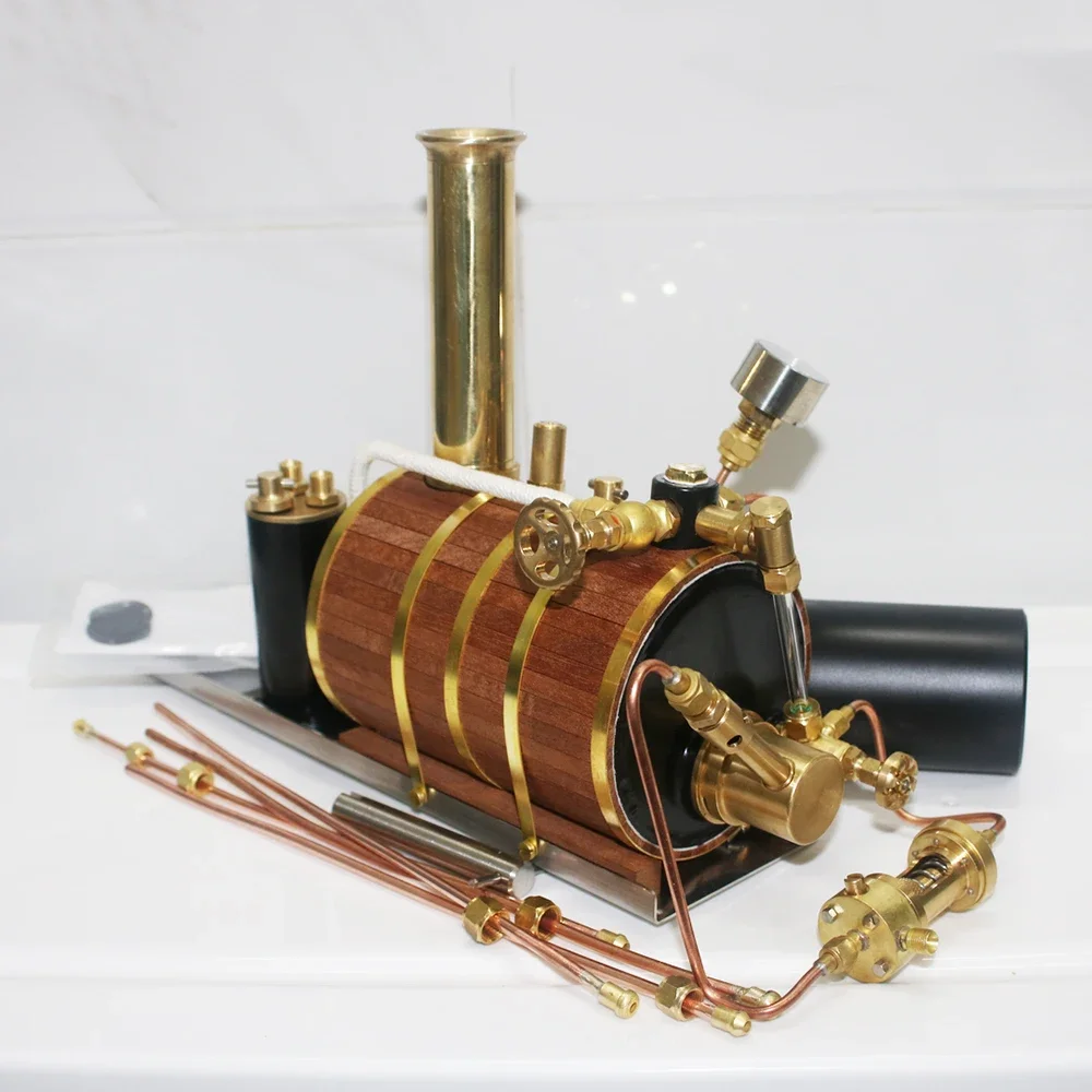 Горизонтальный латунный паровой котел 200 мл с предохранительным клапаном
