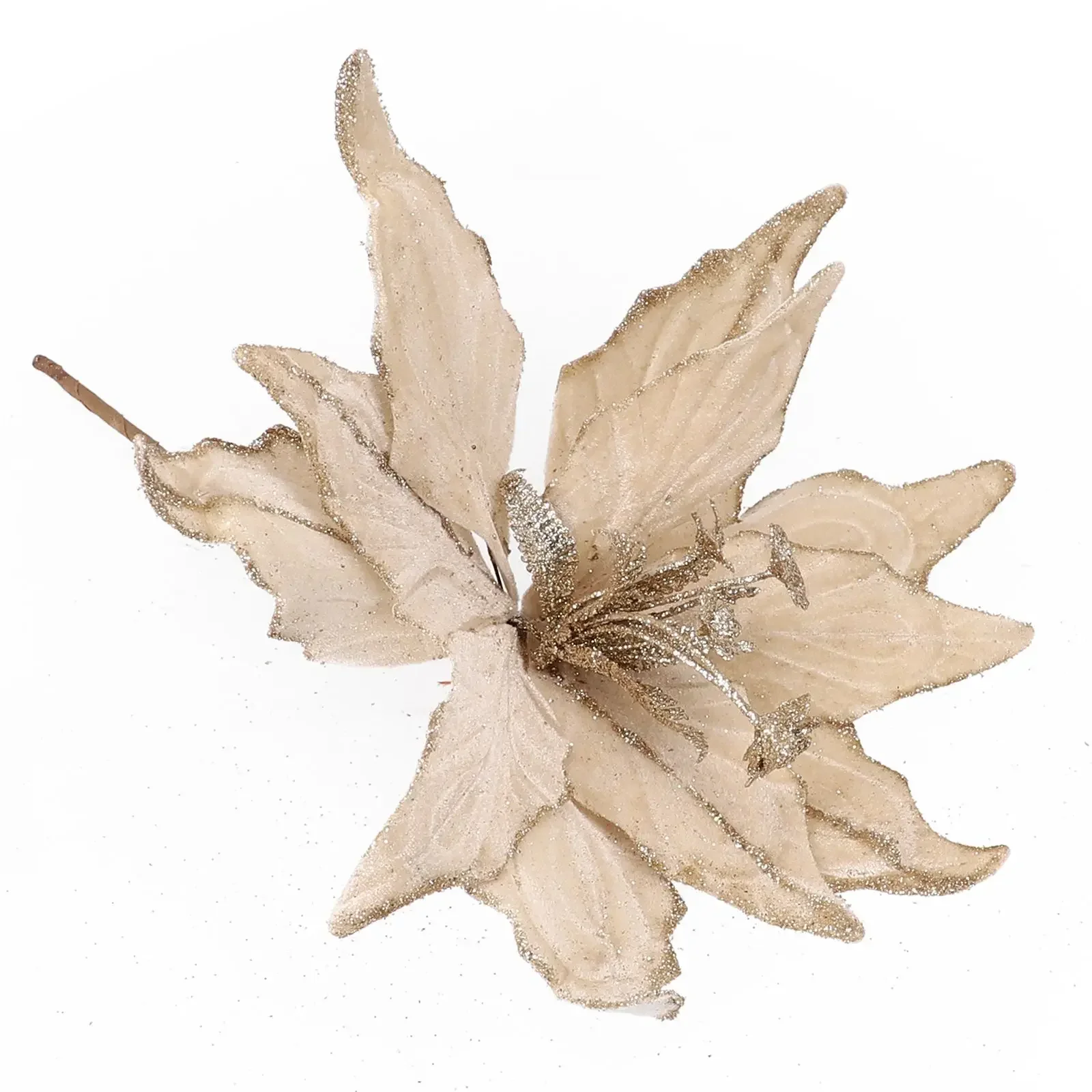 1 шт. 28 см рождественские цветы пуансета блестящий искусственный цветок