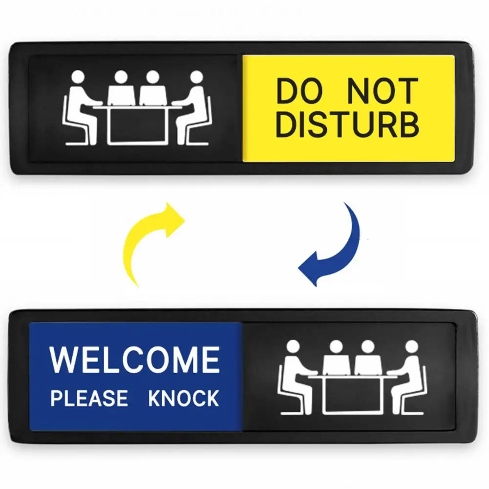 

Modern Door Plate Design Scratch-resistant Magnetic Door Signs for Privacy Conference Rooms Meetings English Text