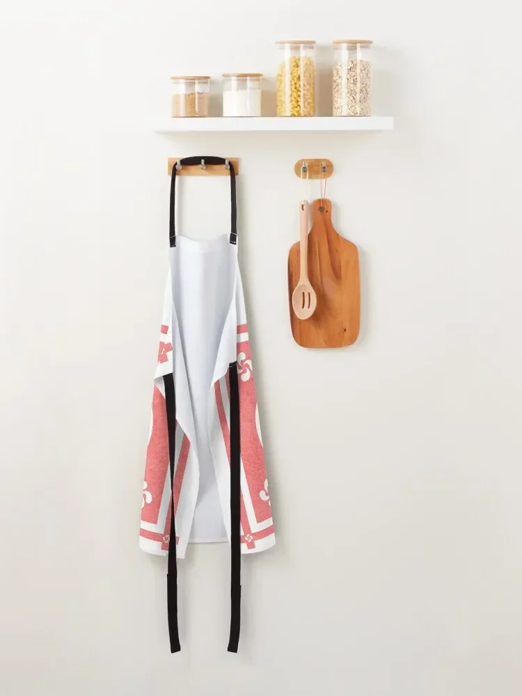 neiadi белый шарф Lauburu Фартук мужской барбекю с индивидуальным логотипом Все для