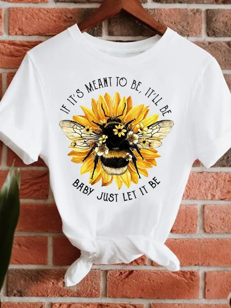 

Футболка женская летняя с коротким рукавом и цветочным принтом