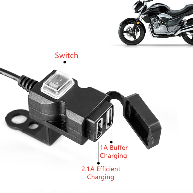 

Адаптер питания с двумя USB-портами, 5 В, 1 а/2,1 А, 12 В