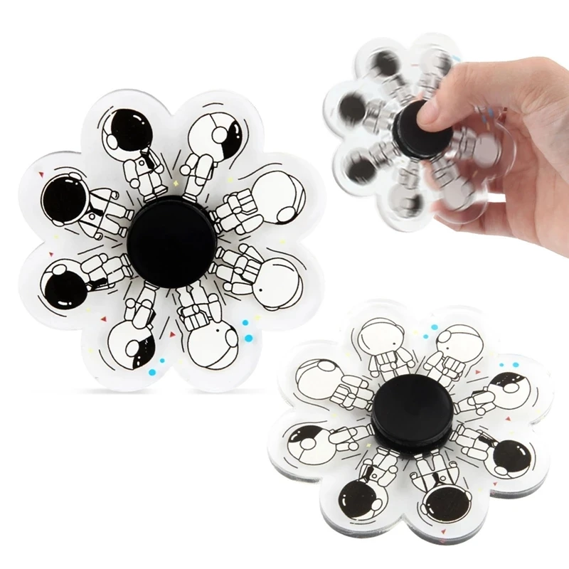 

Funny Cartoon Dynamic Top Hand Finger Spinner Top Running Astronaut Fingertip Children Relieve Stress Toy Fidget Spinner Toys
