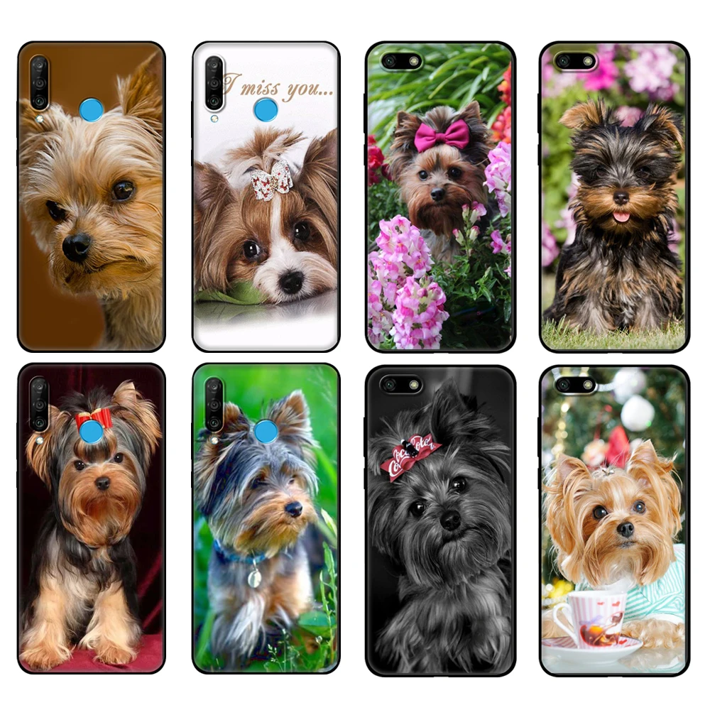 

Black tpu Case For Huawei Honor 20 Lite 10 10i 20S 30S 30 Case Honor 7A 5.45 7s 7C 5.7 Case Cover Yorkshire Terrier Dog