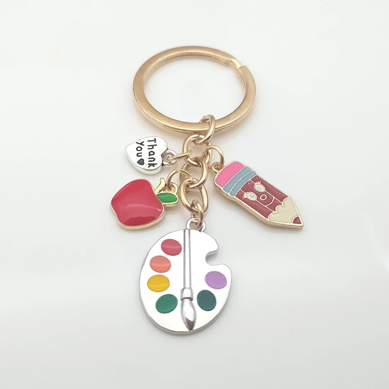 1 шт. ручная работа кисть и художественная доска брелок в палитре студенческий