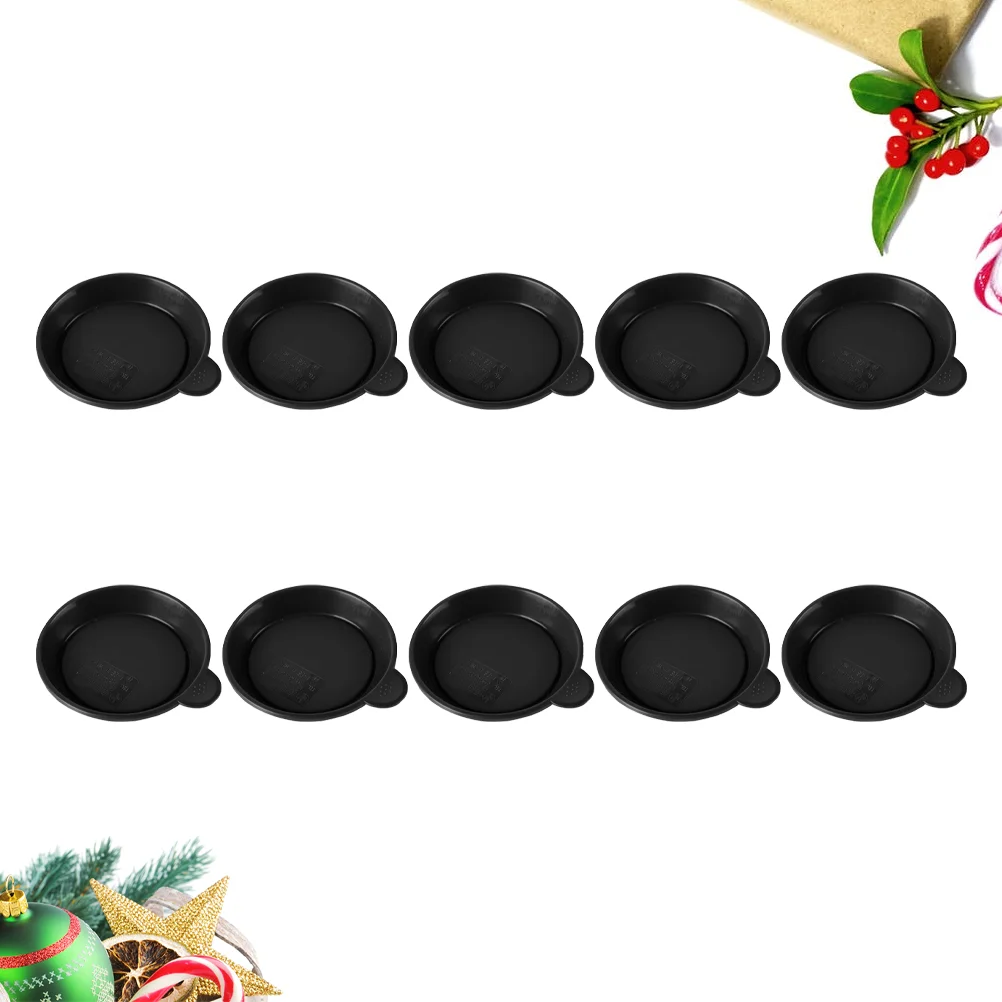 

Пластиковый цветочный горшок, капельный поднос, горшок для растений, блюдце для Fleshiness, садовый горшок, балкон, диаметр 6,8 см (черный), 10 шт.