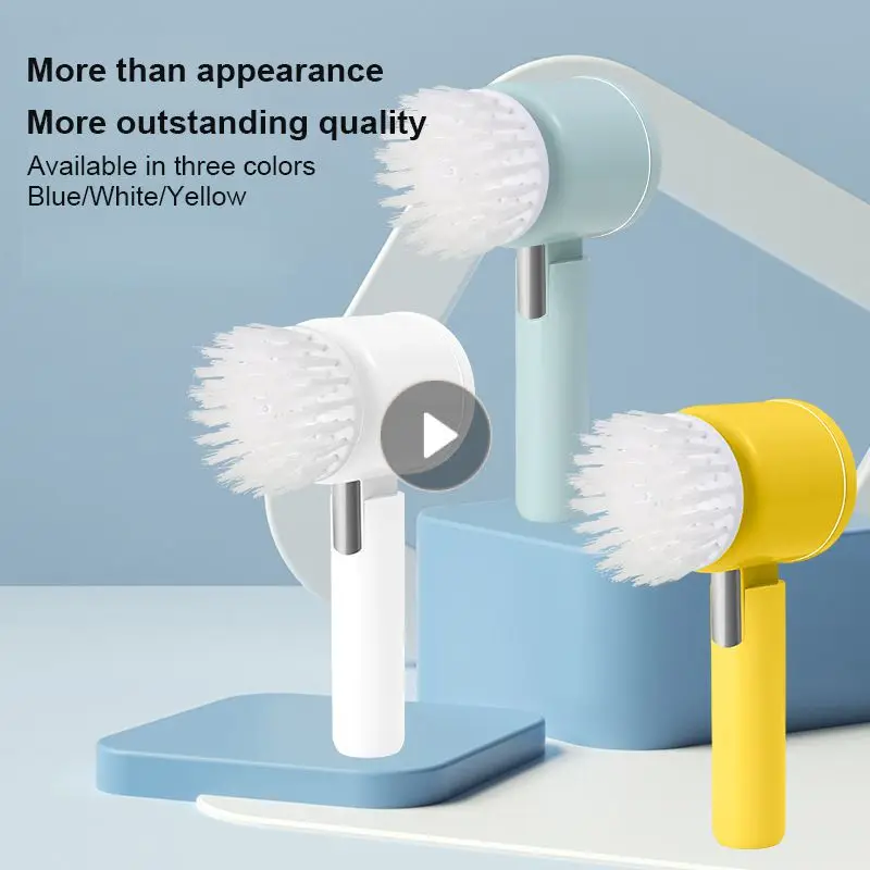 

Electric Cleaning Turbo Scrub Brush Adjustable Waterproof Cleaner Long Handle Cordless Rotating Scrubber Bathroom Cleaning Brush