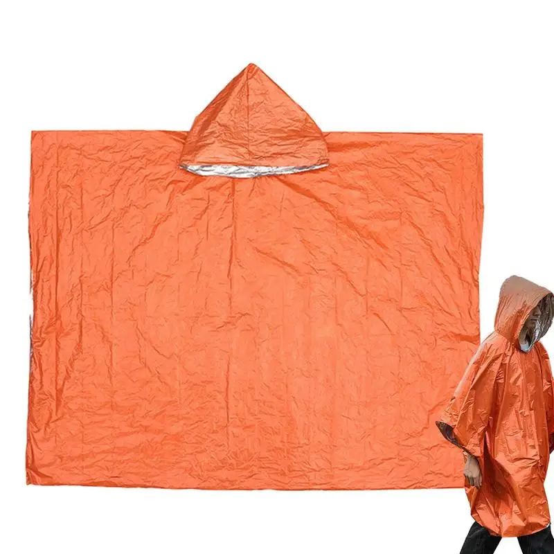 

Дождевик-пончо для взрослых, ветрозащитная накидка, устойчивый к разрыву дождевик с карманом для рюкзака, Путешествий, Походов