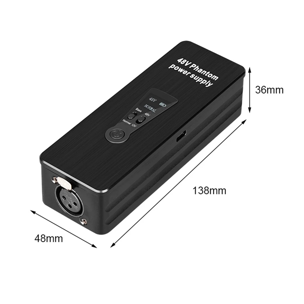 Фантомное питание 48 в 12 В переключатель перезаряжаемый портативный для