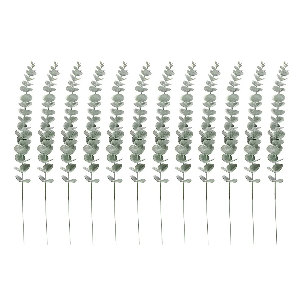

Eucalyptus Dried Flowers Picks Artificial Leaves Fakestem Stems Branches Faux Garland Greenery Christmas Bouquet Farmhouse