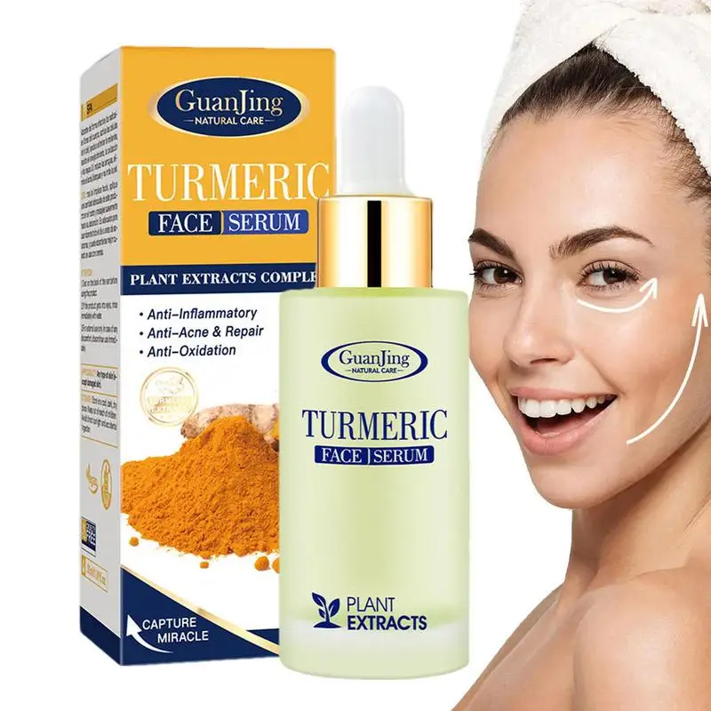 

Turmeric Antioxidant Drop Skin Brightening Facial Repair Turmeric Oil Minimizes Pores Improves Skin Tone for Age Spots Women