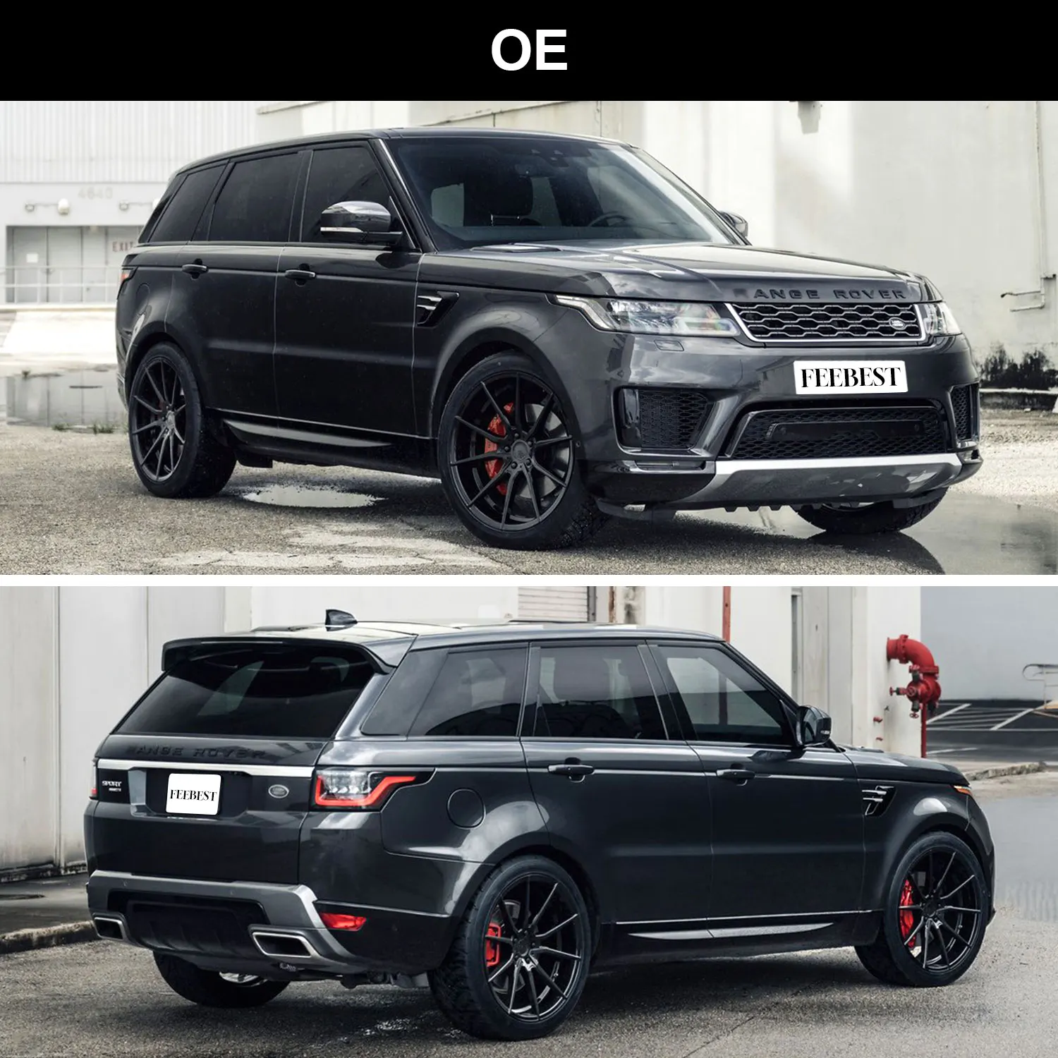 Новый комплект для преобразования SVR/OE обвес подтяжки лица Range Rover Sport L494 2014 2015 2016