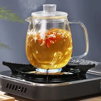 tea sets glass teapots borosilicate heat resistant glass teapot gas stove flower puer kettle chinese kung fu tea set with filter