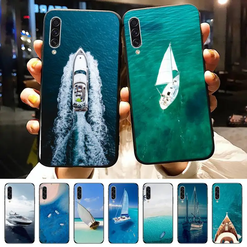 

Summer sea Maldives Yacht Travel Phone Case For Samsung galaxy A S note 10 12 20 32 40 50 51 52 70 71 72 21 fe s ultra plus