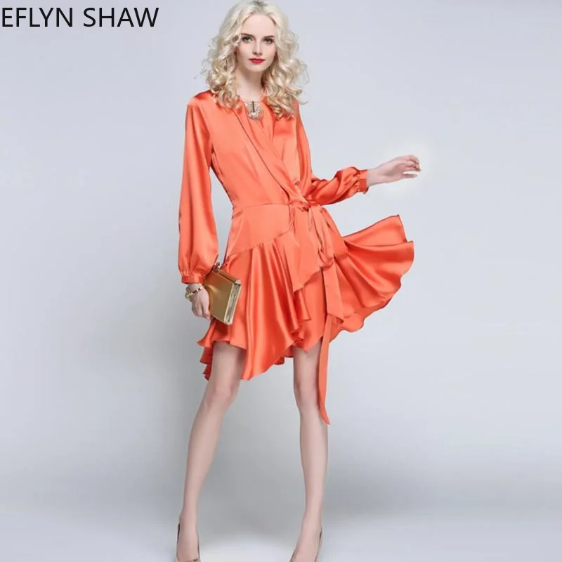Фото Elegant Party Dress Women Fashion V Neck Lace Pajama Style Short Irregular Shinny Satin Nightclub Sashed Long Sleeve Женская одежда Elegant Party Dress Women Fashion V Neck Lace Pajama Style Short Irregular Shinny Satin Nightclub Sashed Long Sleeve Женская одежда