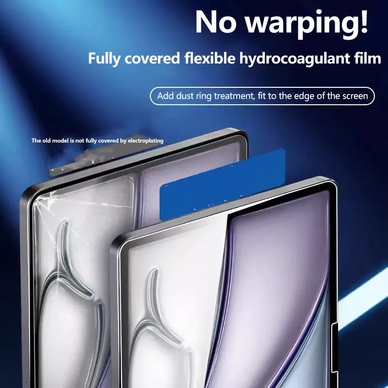 ПЭТ для iPad Pro 13 2024 7th 11 Air11 6 Air13 Air 5 4 3Pro 2 1 10th 10 9 7 Mini 3 Pro12.9 мягкая пленка экрана