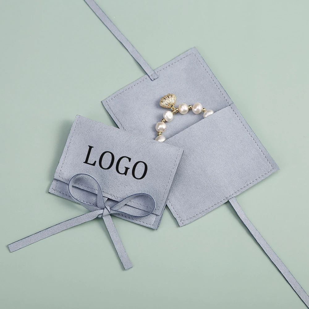 

10 Pcs Customize Logo Velvet Bag Jewelry Presents Pouches for Earrings Necklace Christmas Jewellery Wedding Gift Package Bags