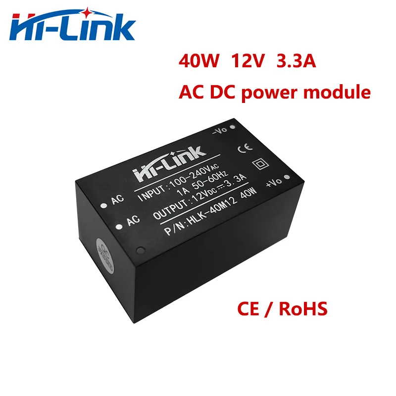 Hi-Link HLK-40M12 AC DC изолированный модуль питания 40 Вт 220 В до 12 А выход Бытовая