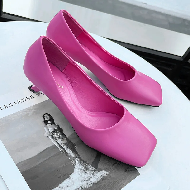 

Туфли женские на высоком каблуке 3 см, брендовые туфли-лодочки с открытым носком, с квадратным носком, на шнуровке, милые босоножки, без засте...