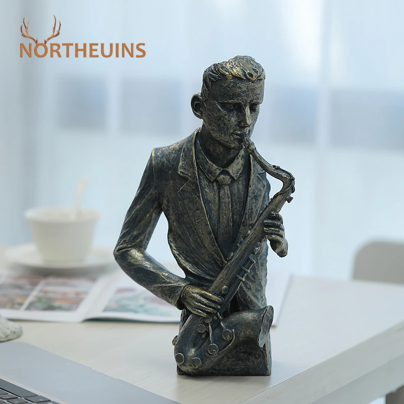 

Ретро-Статуэтка NORTHEUINS из смолы, искусство абстрактного искусства, статуэтка винтажного музыкального плеера, статуэтка для интерьера, украшение для дома, гостиной