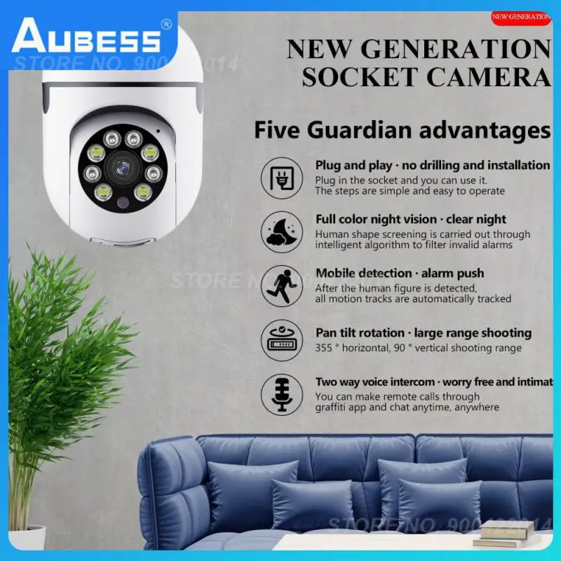 

Infrared Night Wifi Ip Camera Single Frequency Monitoring 3mp 2.4g Wifi Security Camera Full Color Wifi Cameras 1080p