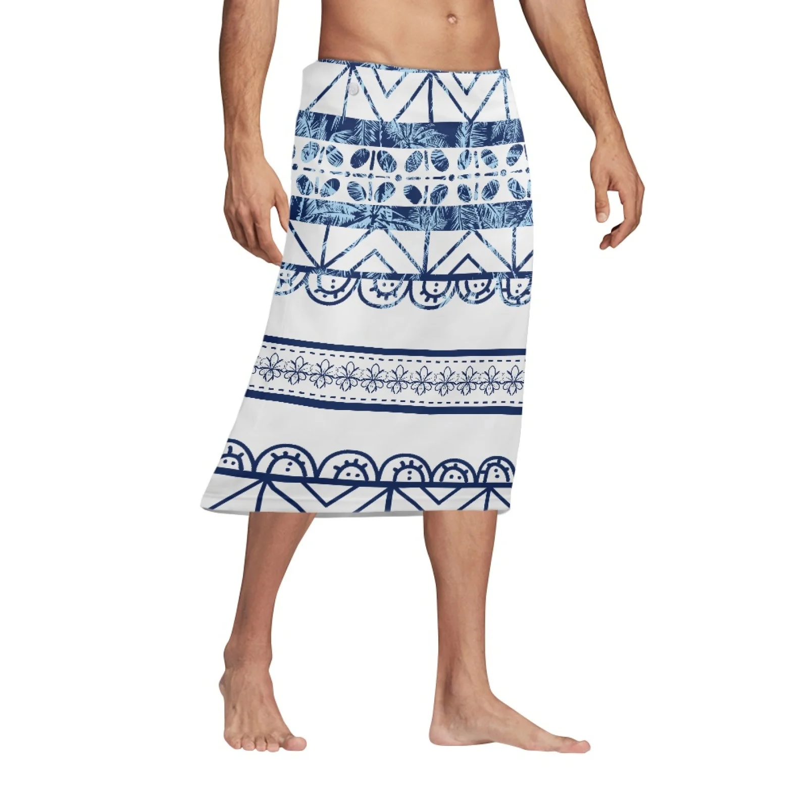 

Мужская Летняя короткая юбка до колен, с принтом Фиджи