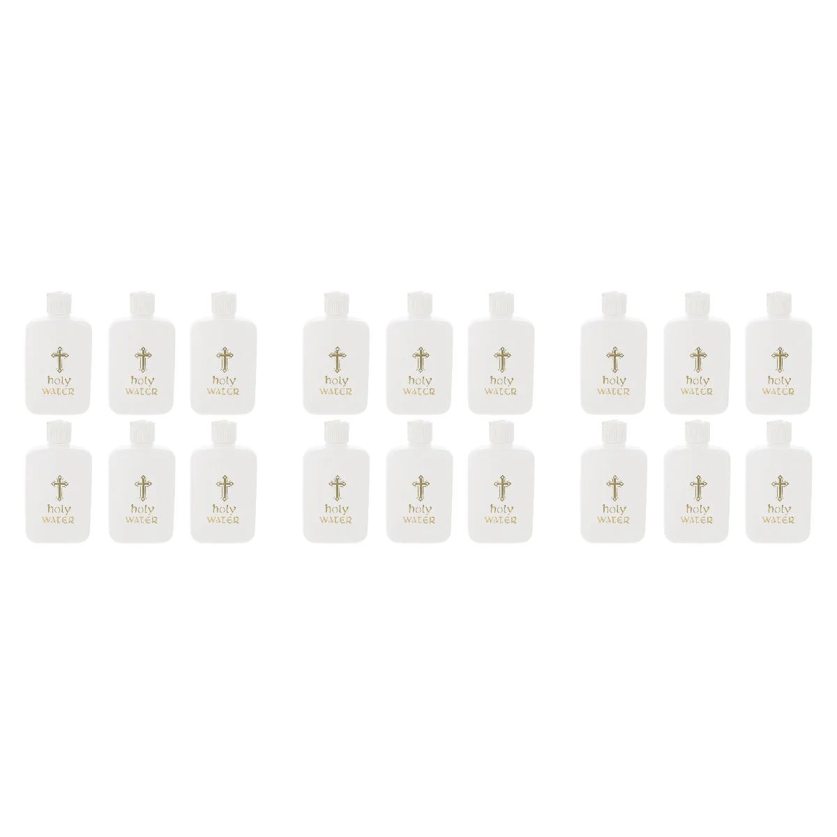 

Holy Bottles Bottle Cross Party Easter Containerchristian Empty Church Favor Pattern White Blessedrefillable Religious
