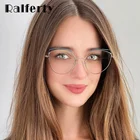 Ralferty высокое качество, декоративные очки, Женская металлическая оправа, Женский анти-синий светильник, ноль класса, оправа для очков для женщин