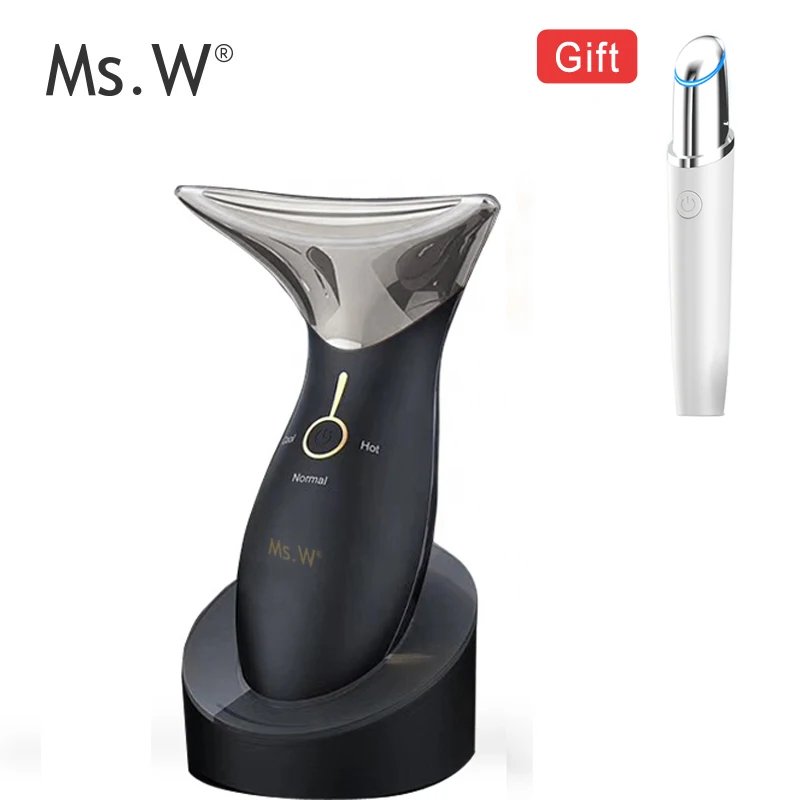 Ms.W New Home-Use 5 in 1 Skin Care Anti-aging Face & Neck Lifting Massager Beauty Tools Face Massager Free shipping