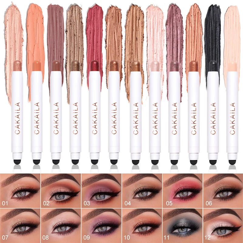 

Glitter Eyeshadow Pen Pearlescent Matte Diamond Eyeliner Pen Waterproof Highlight Brighten Silkworm Makeup Pencil Shiny Eyelids