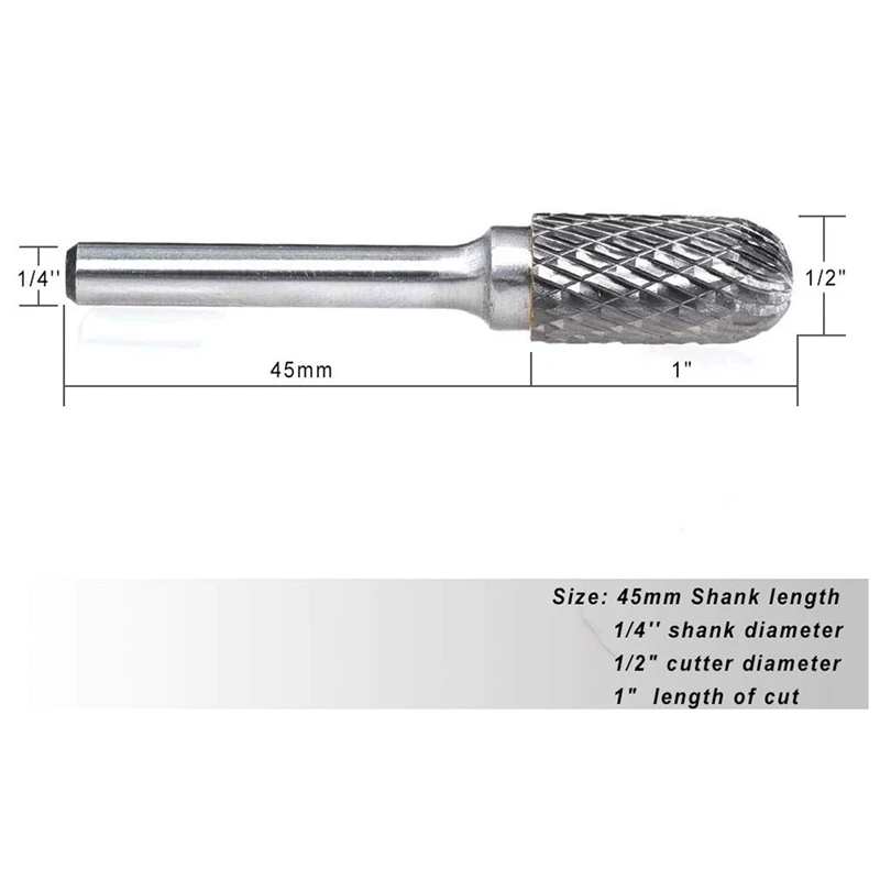 Фреза из карбида вольфрама 5 шт